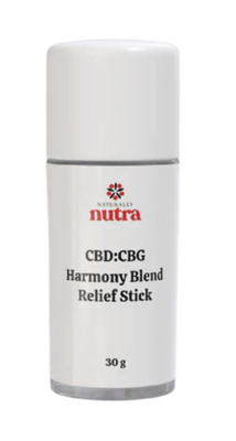 30g NATURALLY NUTRA-CBD:CBG Harmony Blend Relief Stick