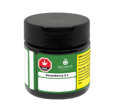 3.5g 5 POINTS CANNABIS-Strawberry 2.1 (Kush Breath x Strawberry Guava)