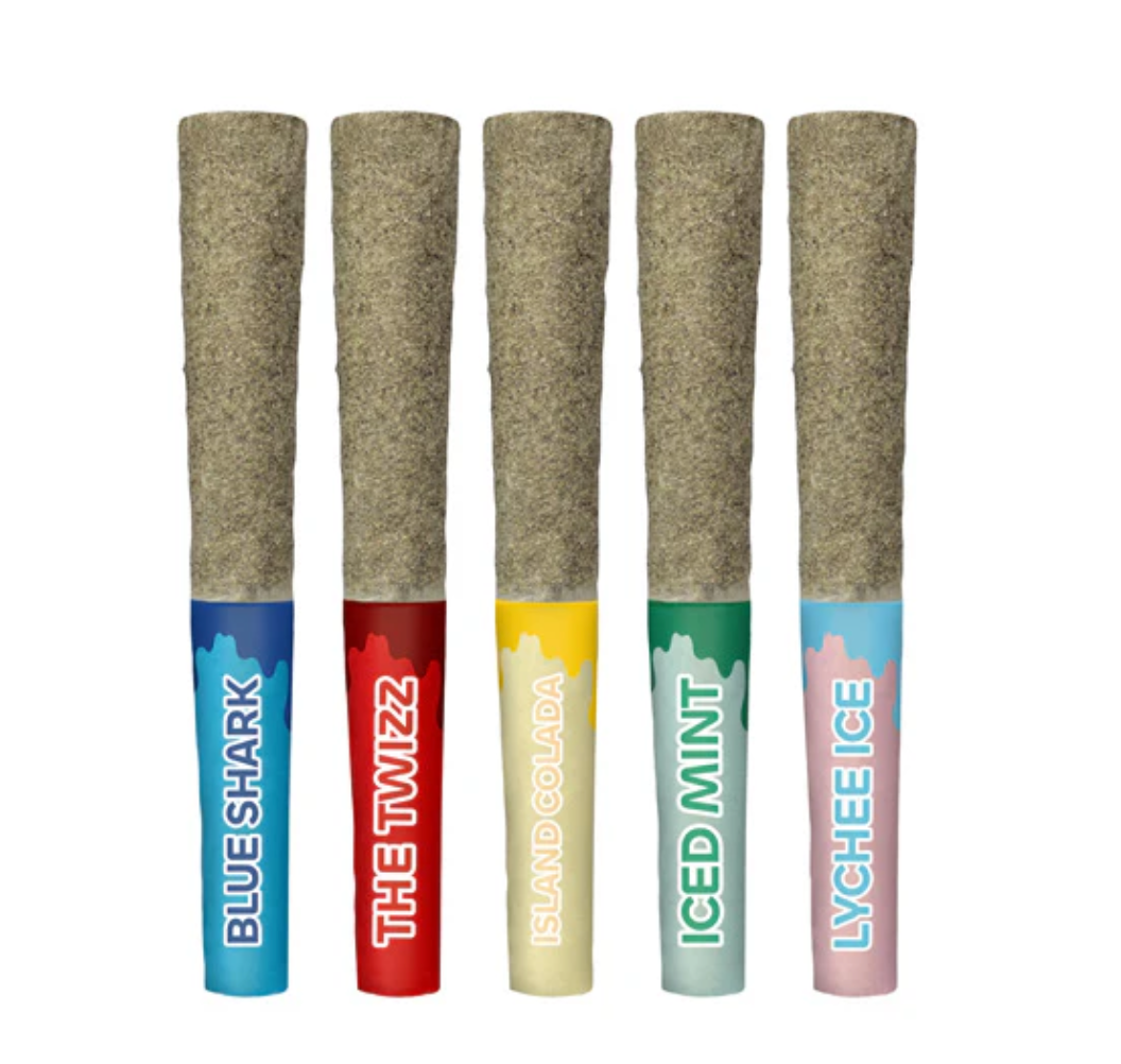 2.5g STICKY GREENS-Five of Diamonds Infused Variety Pack 5x.5g
