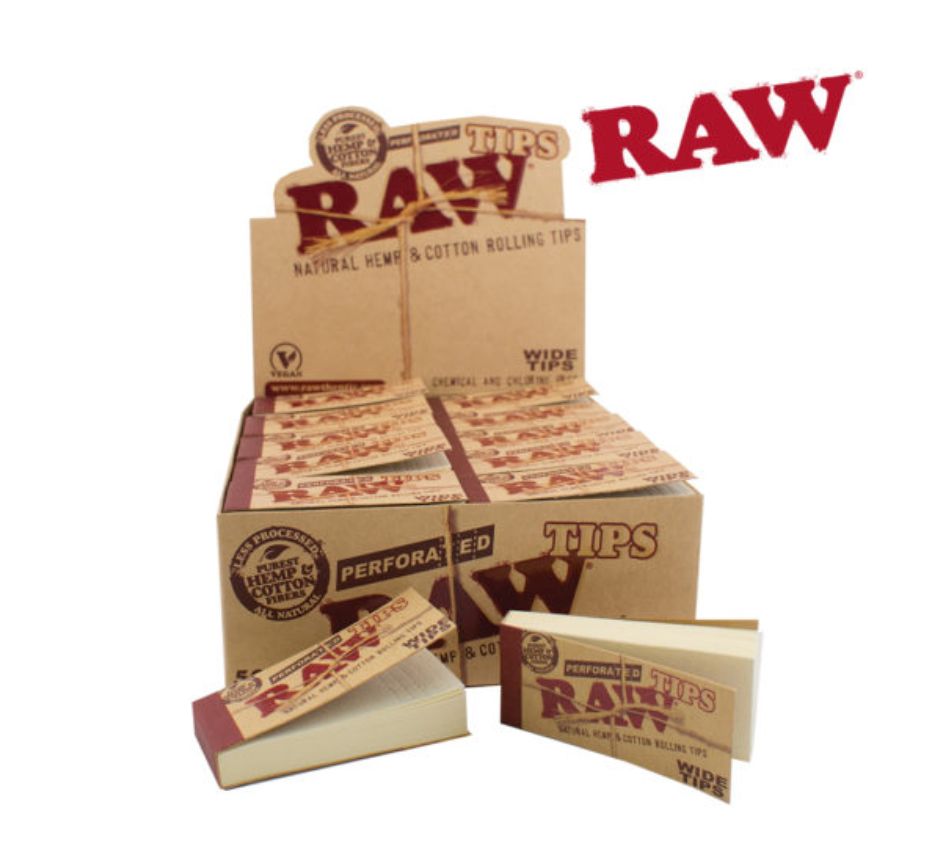 RAW-Soft Wide Perforated Tips, Pack/50