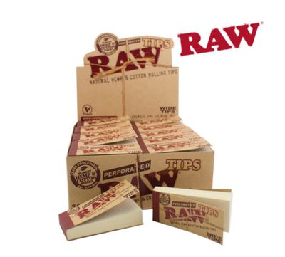 RAW-Soft Wide Perforated Tips, Pack/50