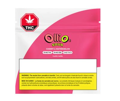 14g OLLI-Cherry Watermelon THC:CBG:THCV Chews 4/pack