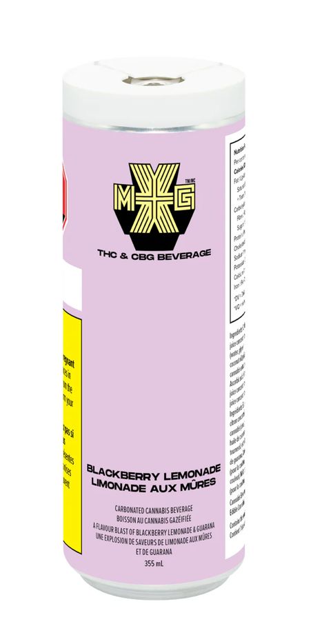 355ml XMG+-Blackberry Lemonade THC:CBG 1:1 Beverage