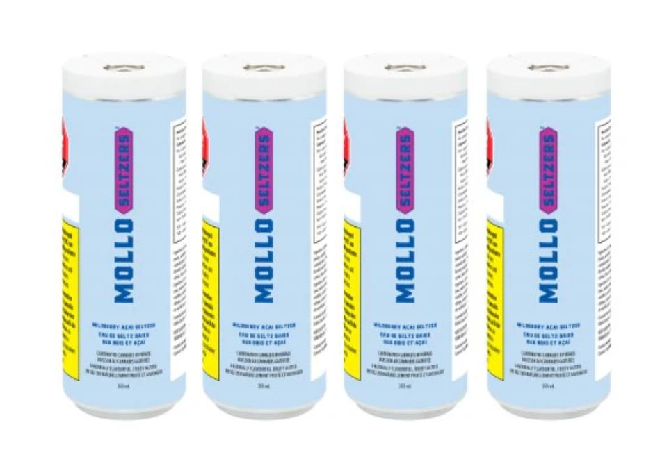 1420ml MOLLO-Blackberry Seltzer THC:CBG 4/pack