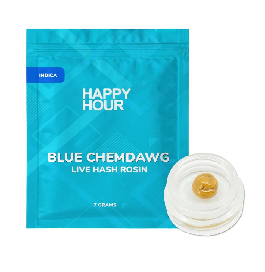 1g HAPPY HOUR-Blue Chemdawg Live Hash Rosin