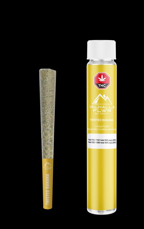 2.5g VALHALLA FLWR-Twisted Banana PR 5x.5g