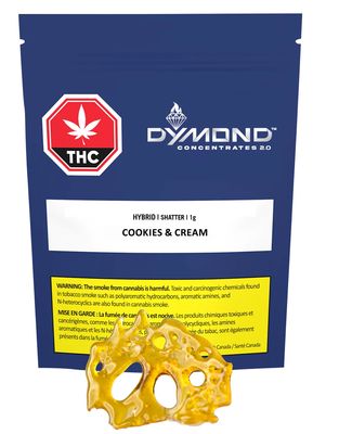1g DYMOND CONCENTRATES-Cookies &amp; Cream Shatter
