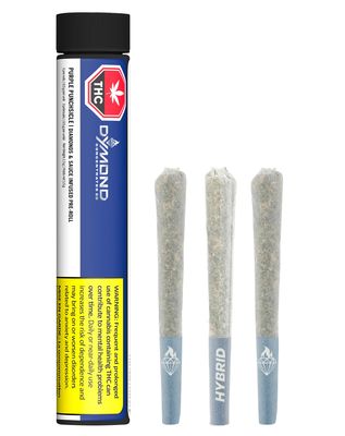 1.5g DYMOND CONCENTRATES-Purple Punchsicle Diamonds and Sauce Infused PR 3x.5g