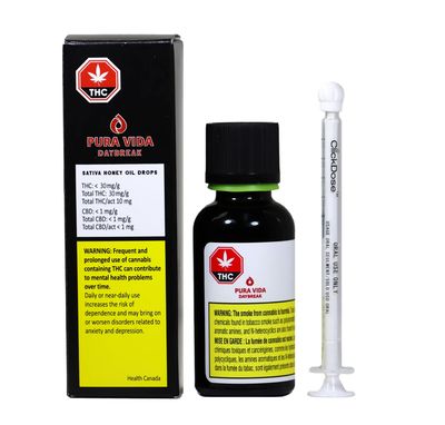 28.2 PURA VIDA-Sativa THC Honey Oil 30ml