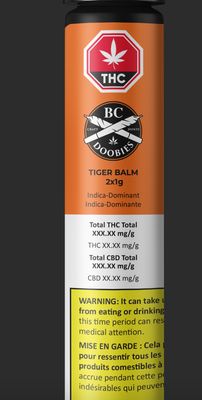 2g BC Doobies-Tiger Balm PR 2x1g