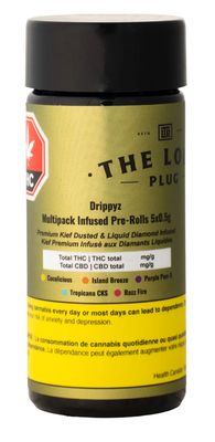 2.5g THE LOUD PLUG-Drippyz Multipack Hash+Diamond Infused PR 5x.5g