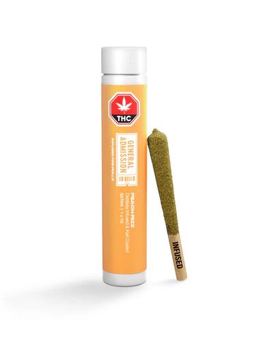 1g GENERAL ADMISSION-Peach Rizz Hash+Distillate Infused PR 1x1g