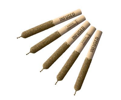 2.5g GENERAL ADMISSION-Strawberry Mango Hash+Distillate Infused PR 5x0.5g