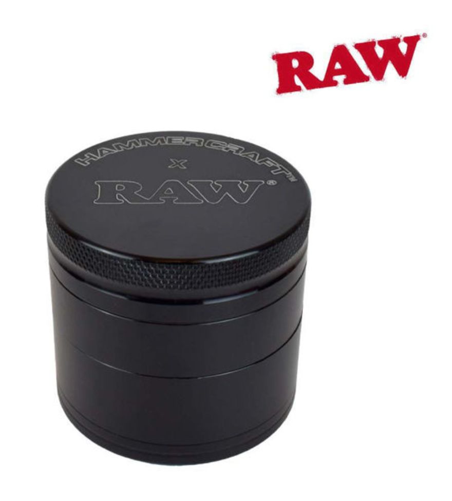 GRINDER | RAW x HAMMER CRAFT-4-pc Small 2" RED, RASTA, or BLACK