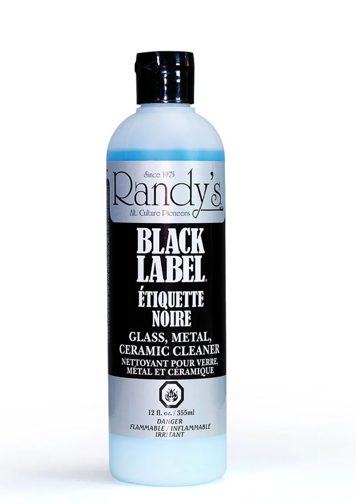 RANDY'S-Black Label Glass/Bong Cleaner 12oz