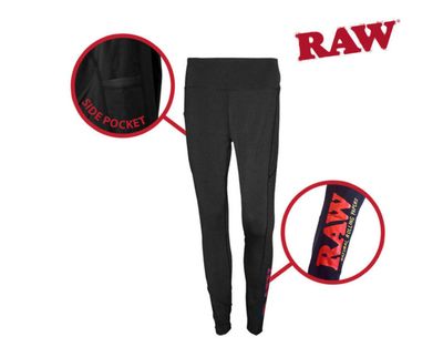RAW CLOTHING-Ladies Black Leggings