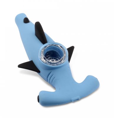 5" Hammerhead Shark Hand Pipe Blue