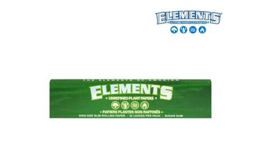ELEMENTS-Green Rolling Papers King Size
