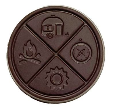 3.5g HAZY CAMPER-Black Forest THC Organic Dark Chocolate