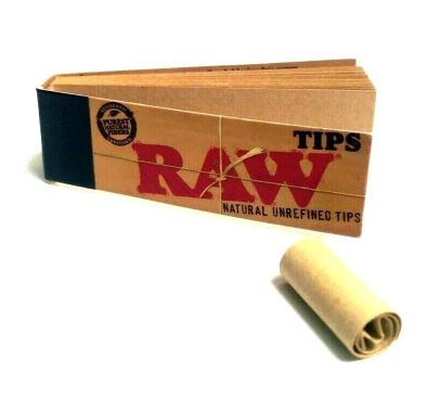 RAW-TIPS 50/Pack Unbleached Tips