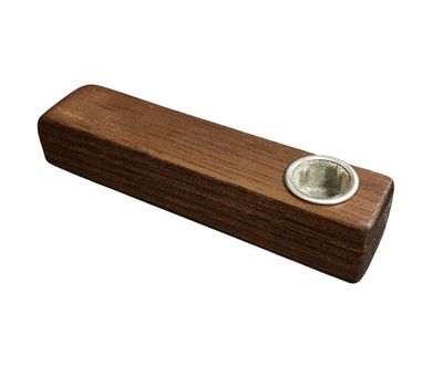 3.5" FUTO-Walnut Wood Pipe/Old School Hash Pipe