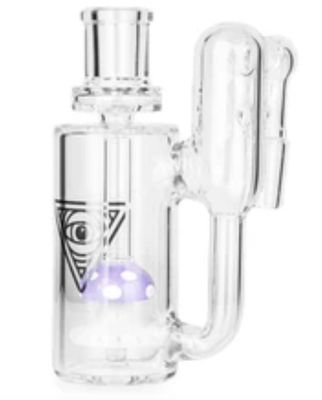 RED EYE-90 Degree Funguy Ash Catcher w/Mushroom Perc 14mm 