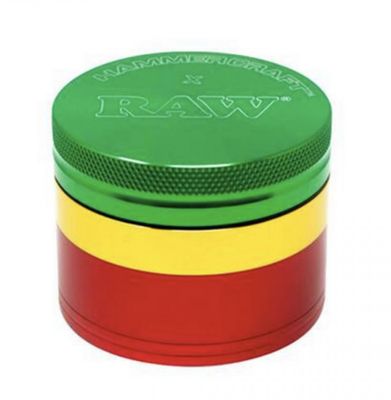 GRINDER | RAW x HAMMER CRAFT - 4-pc Large 2.5" RED, RASTA or BLACK SALE! 25% OFF!