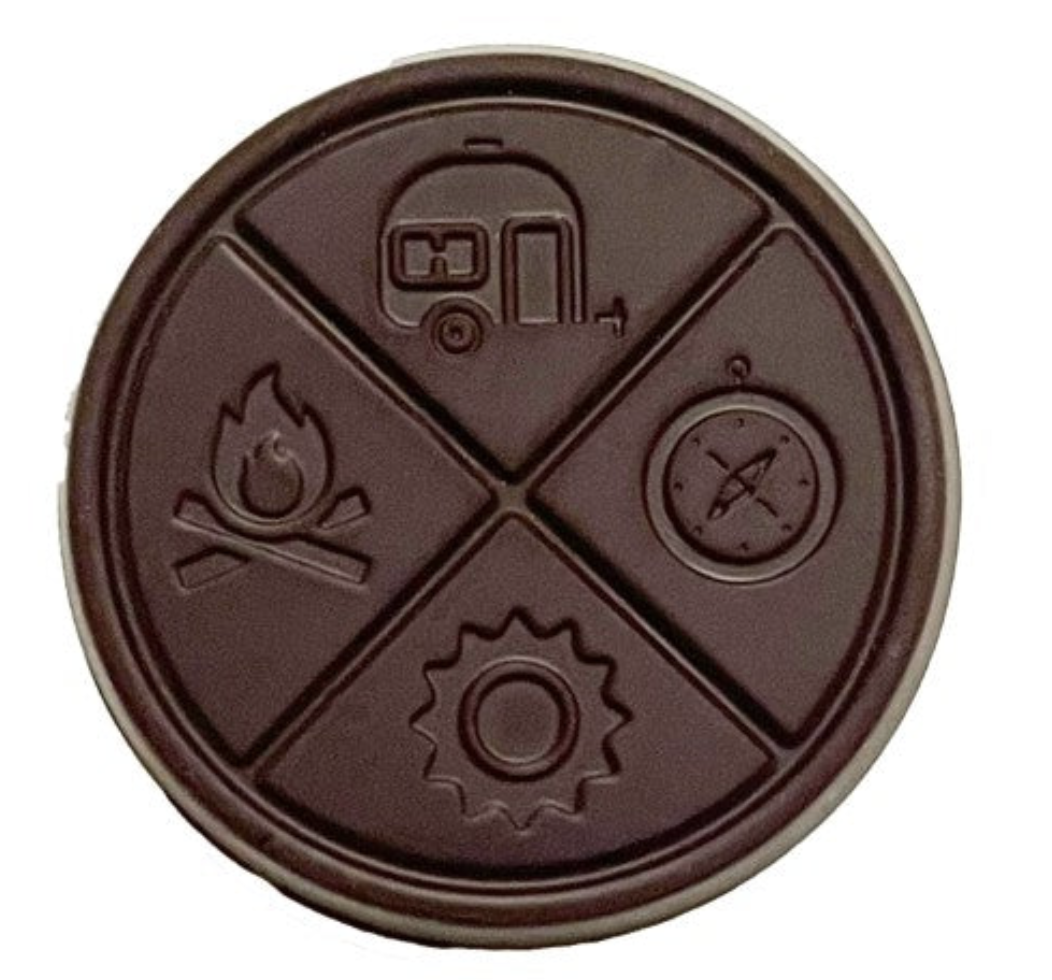 3.5g HAZY CAMPER-Black Forest THC Organic Dark Chocolate