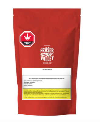 10g FRASER VALLEY WEED CO-Big Red Indica Pre-Rolls (Rotating) PR 20x.5g