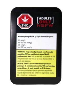 1g ADULTS ONLY-Missionary Mango NSFW Liquid Diamond Dispenser