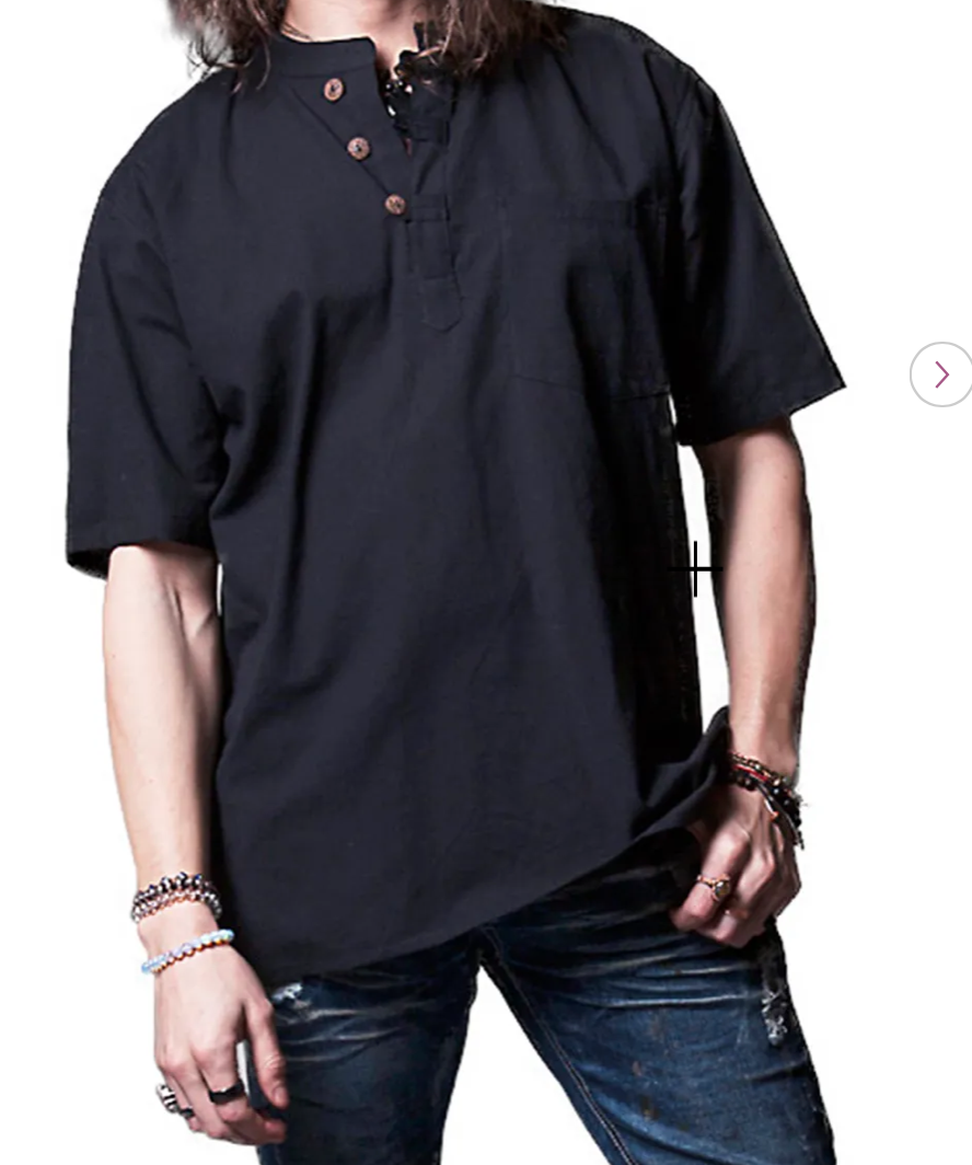 SALMO CANNABIS-Solid Kurta Shirt SALE! $10 OFF! / 25% OFF!