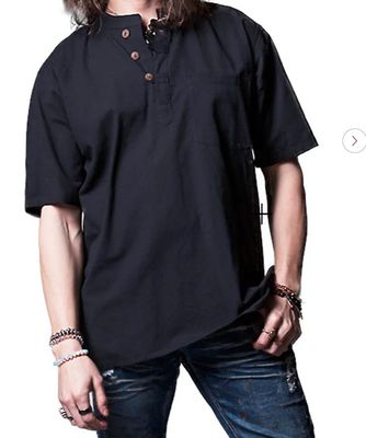 SALMO CANNABIS-Solid Kurta Shirt