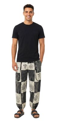 SALMO CANNABIS-Patchwork Pants