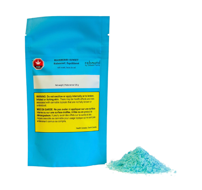 125g STEWART FARMS-Blueberry Sunset CBD Salt Soak