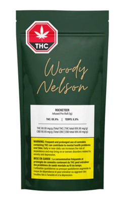 1g WOODY NELSON-Rocketeer Bubble Hash Infused PR 1x1g