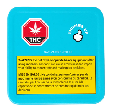 5g THUMBS UP-Sativa Pre-Roll (Rotating Strains) PR 10x.5g
