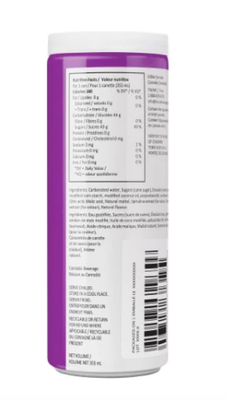 355ml XMG+-Grape Ape Soda THC:CBG 1:1