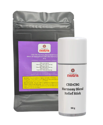 30g NATURALLY NUTRA-CBD:CBG Harmony Blend Relief Stick