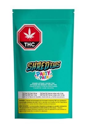 45g SHRED'EMS-Max10 Party Pack Shark Attack 10/pack | 100mg THC