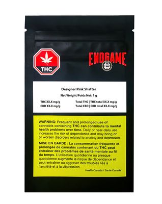 1g ENDGAME-Designer Pink Shatter