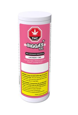 48g BIGGIES-Pink Lemonade Live Resin Chews THC:CBD 6/pack | 60mg THC PRICE DROP! SAVE $6