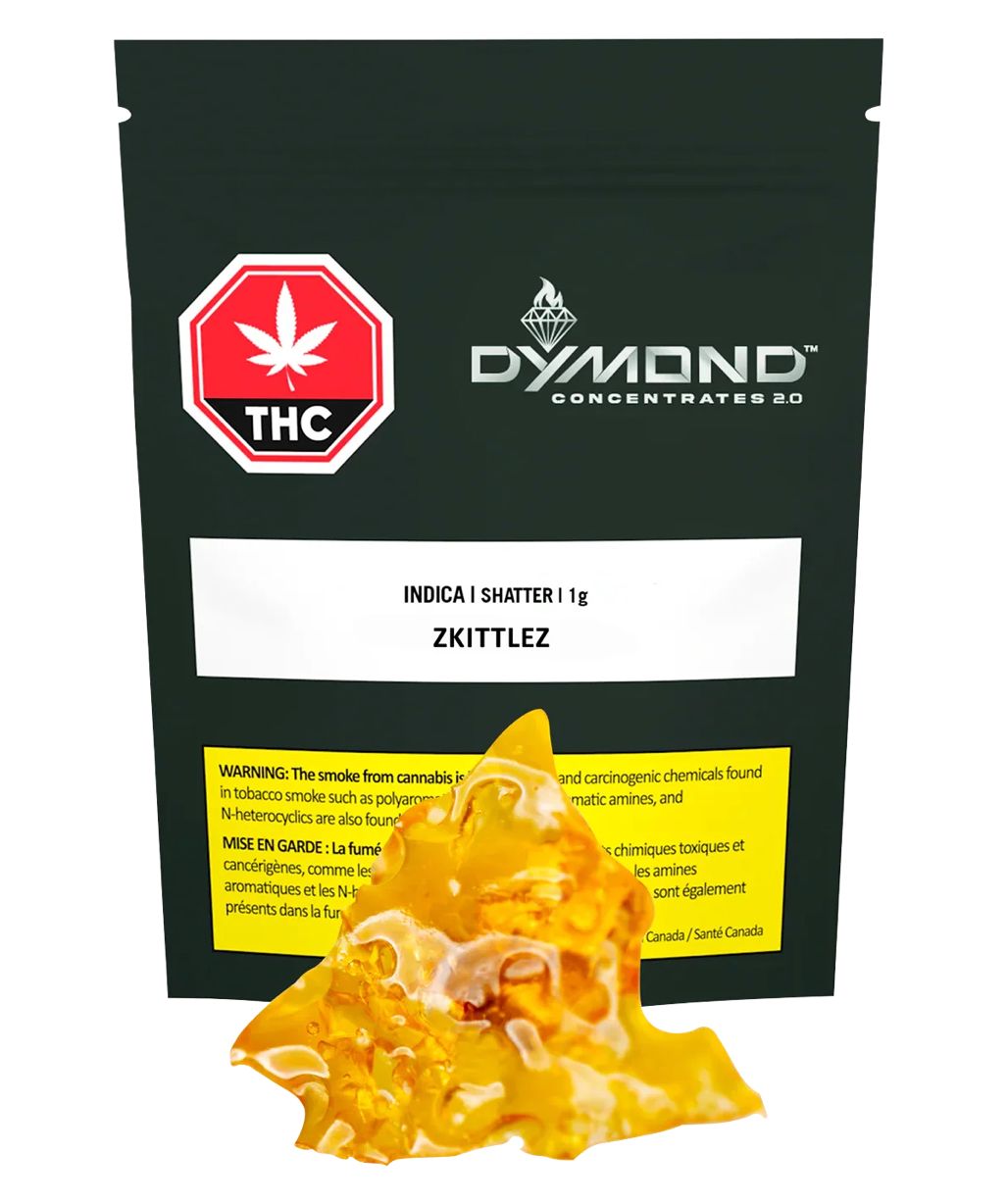 1g DYMOND CONCENTRATES-Zkittlez Shatter