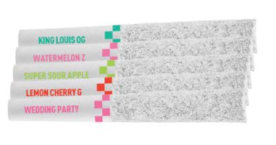 2.5g CLAYBOURNE-Frosted Flyers Flight Variety Pack Diamond Infused PR 5x.5g