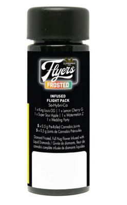 2.5g CLAYBOURNE-Frosted Flyers Flight Variety Pack Diamond Infused PR 5x.5g