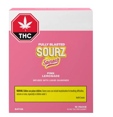 50g SPINACH-Fully Blasted | Pink Lemonade Sourz 10/pack