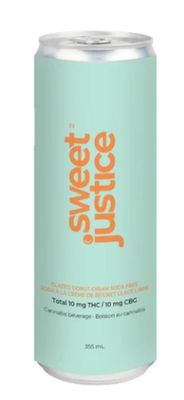 355ml SWEET JUSTICE-Glazed Donut Cream Soda FREE THC:CBG