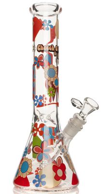 12” CHEECH &amp; CHONG-Power to the Flower Beaker Bong