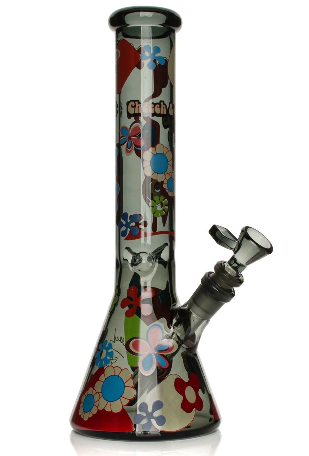 12” CHEECH &amp; CHONG-Power to the Flower Beaker Bong