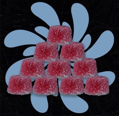 40g SWEETGRASS ORGANIC-Elderberry Spruce Cured Resin 1:1:1 Vegan Gummies 10/pk | 100mg THC
