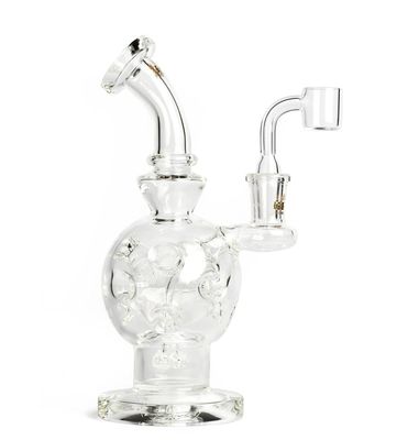 7.5” RED EYE GLASS-Mini Swiss Globe Concentrate Dab Rig